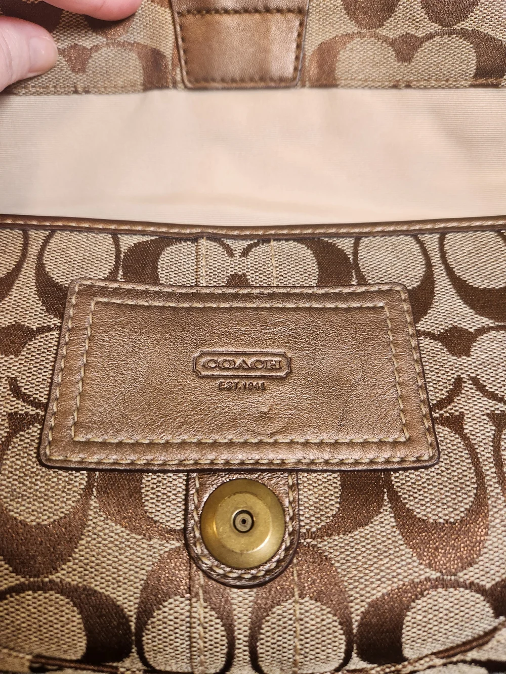 Coach Soho Vintage Signature Baguette NWOT